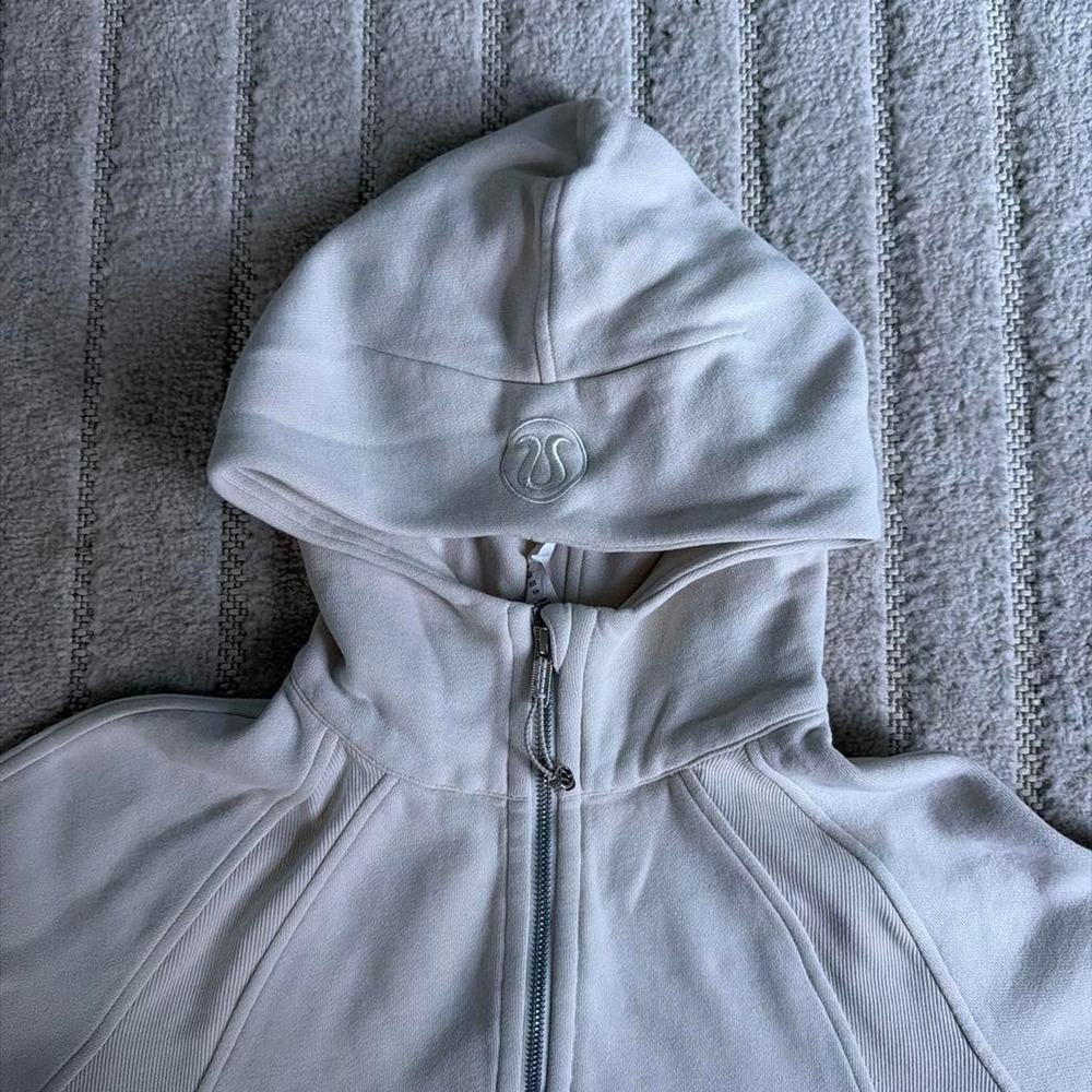 Lululemon Scuba Oversized Half-Zip Off White Hoodie size XS/S Athletic Sporty